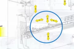 CNC press brake machine axis explanation