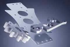 Fiber laser cutting machine cut through metal