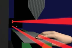 Light curtain for CNC press brake