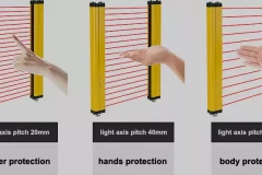 Light curtain for CNC press brake