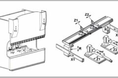 NC press brake backgauge diagram