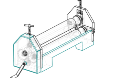 Plate rolling machine drawing