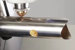 Tube laser cutter working
