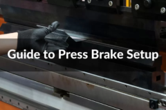 Hydraulic press brake machine set up