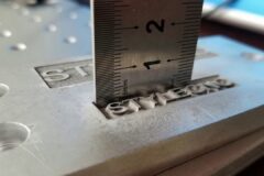 Fiber laser engraver for metal fabrication