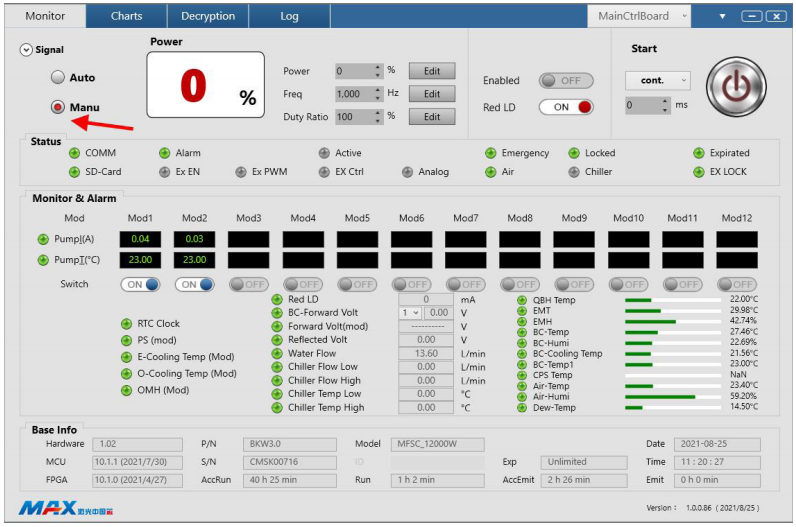 12000W Fiber Laser Source Manual 23 2 1