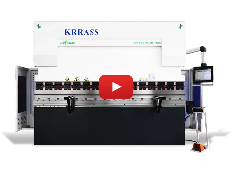 MB8 Series Press Brake with DA-58T 3 Hydraulic CNC Press Brake with DA-58T Video Poster