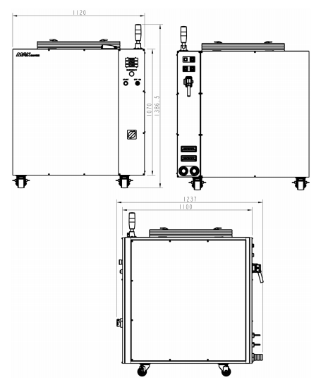 40000W Fiber Laser Source Manual 12 Layout of 4-50000W Fiber laser source krrass