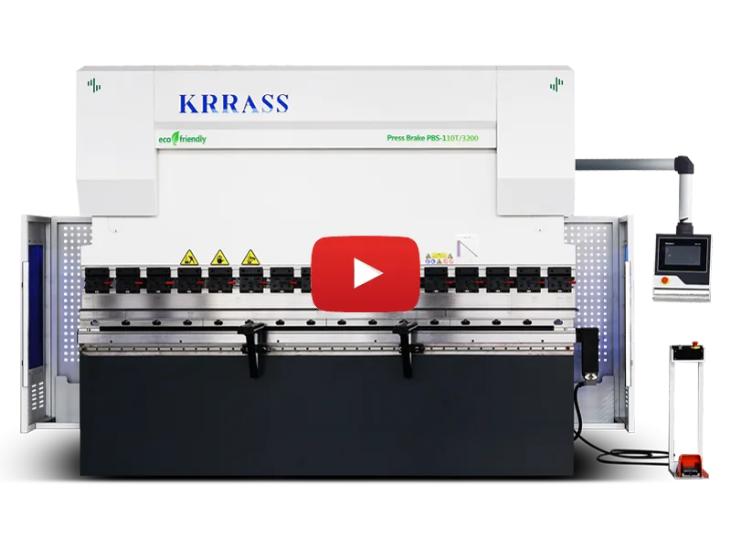 MB8 Series Press Brake with DA-53Tx 3 Sheet Metal Bending Machine With DA-53T Video Poster