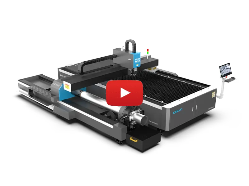 Sheet & Tube Fiber Laser Cutting Machine 3 Tube and Plate Fiber Laser Cutting Machine Video Poster