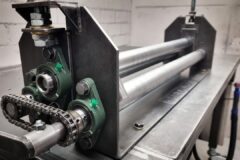 Sheet metal roll bending